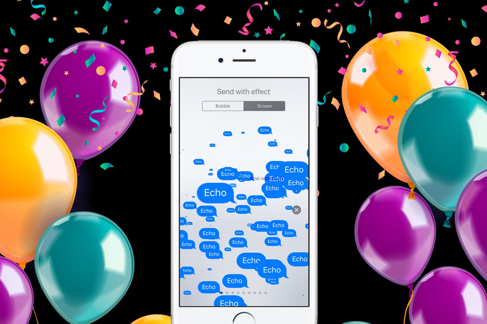 چگونه افکت Bubble یا حباب و screen را به iMessage اضافه کنیم؟