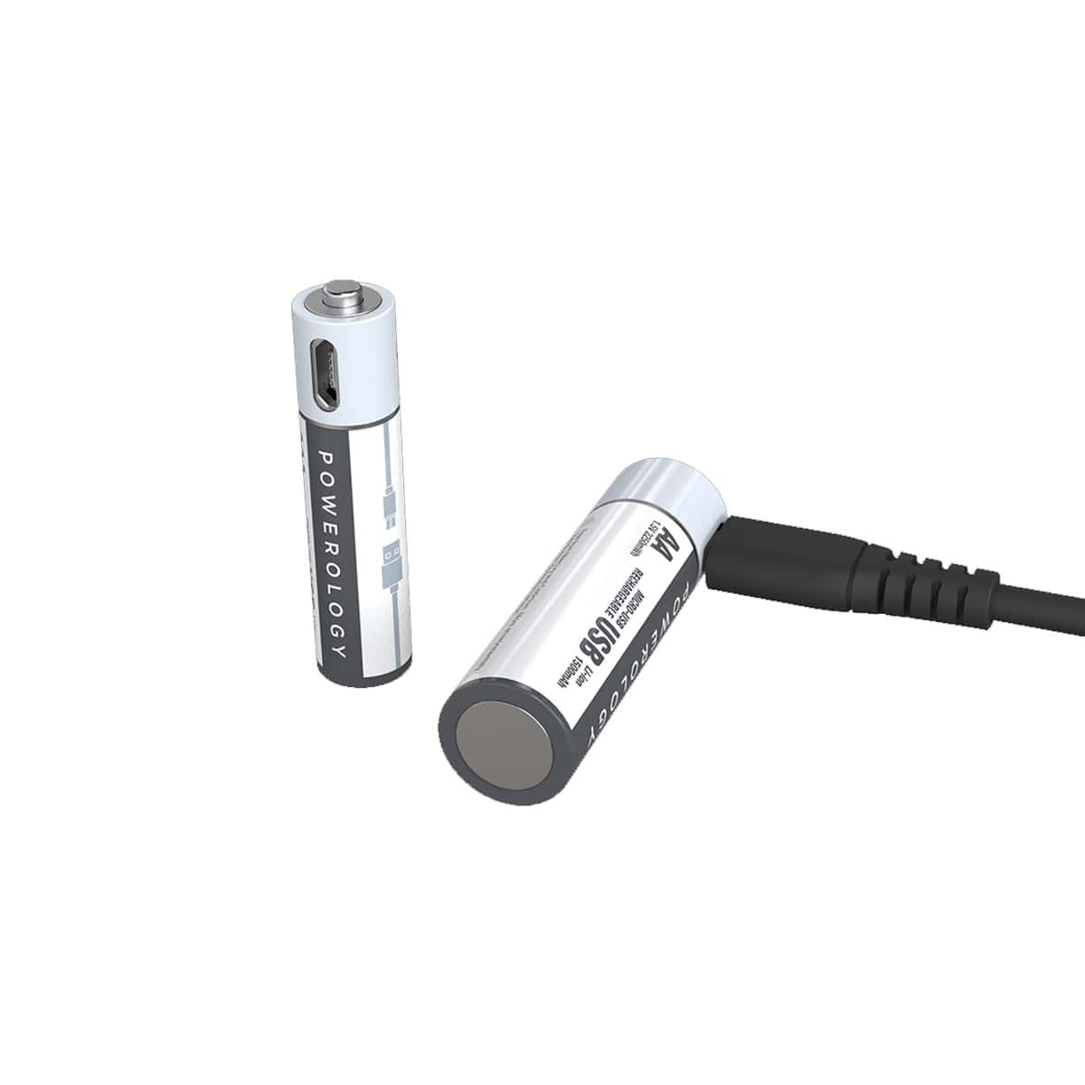 باتری قابل شارژ پاورولوجی مدل USB Rechargeable Battery-AA